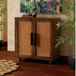 2-Door Jute Cabinet