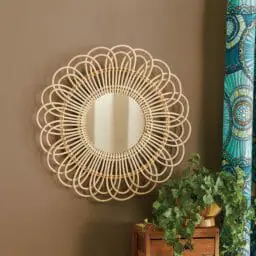 Rattan Mirror
