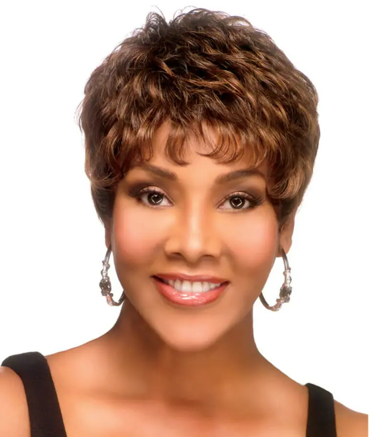 Vivica Fox wearing Vivica Fox Pixie wig