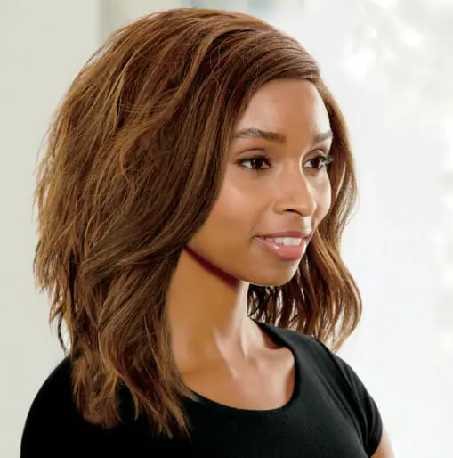 Ashro Model wearing Vivica Fox Quincy Wig