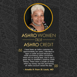Ashro woman credit quote