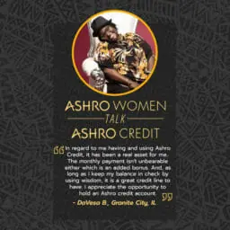 Ashro woman credit quote