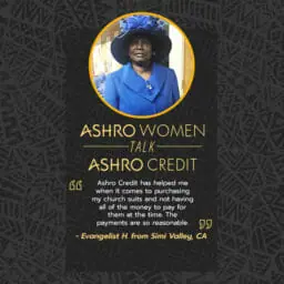Ashro woman credit quote