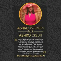 Ashro woman credit quote