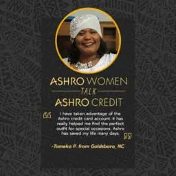 Ashro woman credit quote