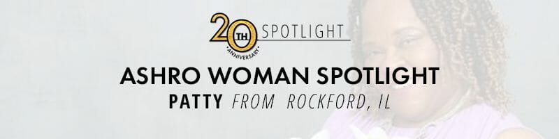 banner for woman of the week blog post - Patty