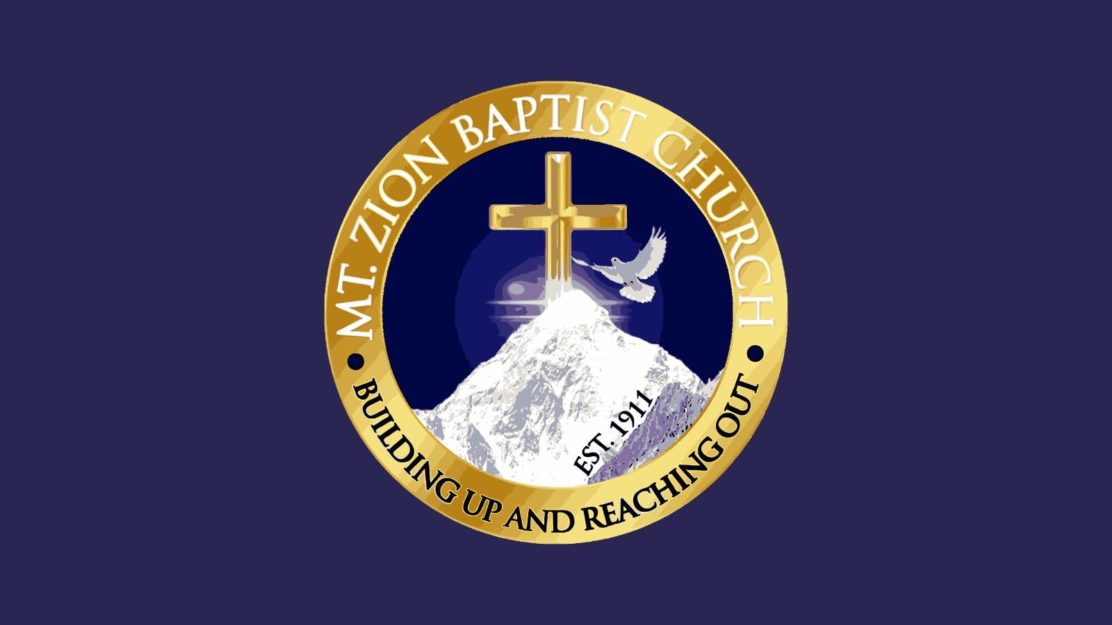 Logo of the Mt. Zion Baptist Church.