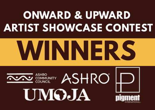 Onward & Upward Artist Showcase Contest Winners with logos.