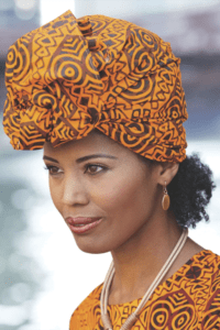 Wearing a headwrap with natural hair - featured