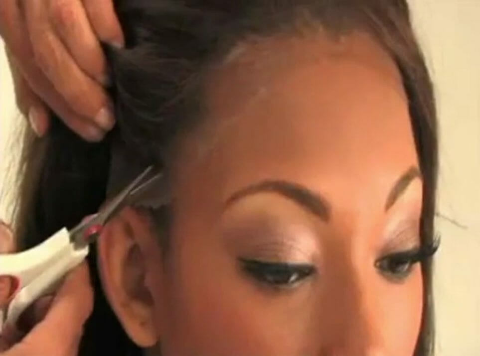 plucking baby hairs with lace front wig