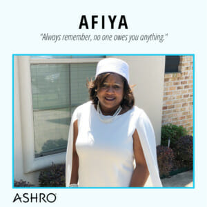 ashro customer afiya