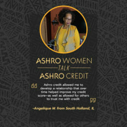 Ashro customer angelique quote on credit