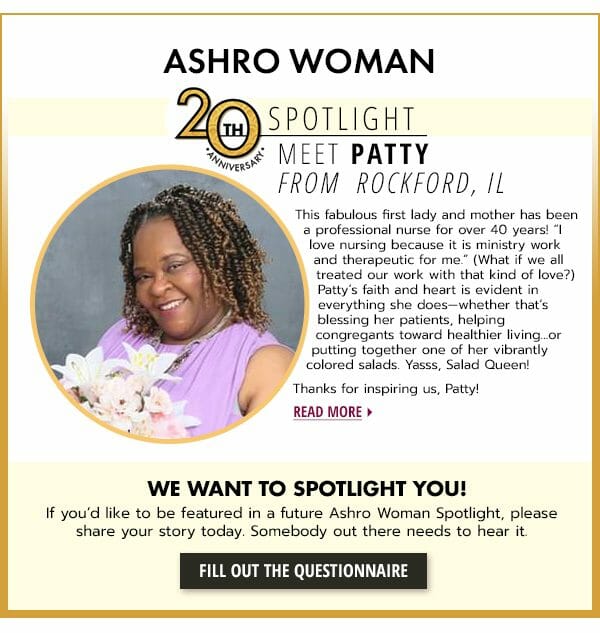 Social media post and featured image for woman of the week blog post - Patty